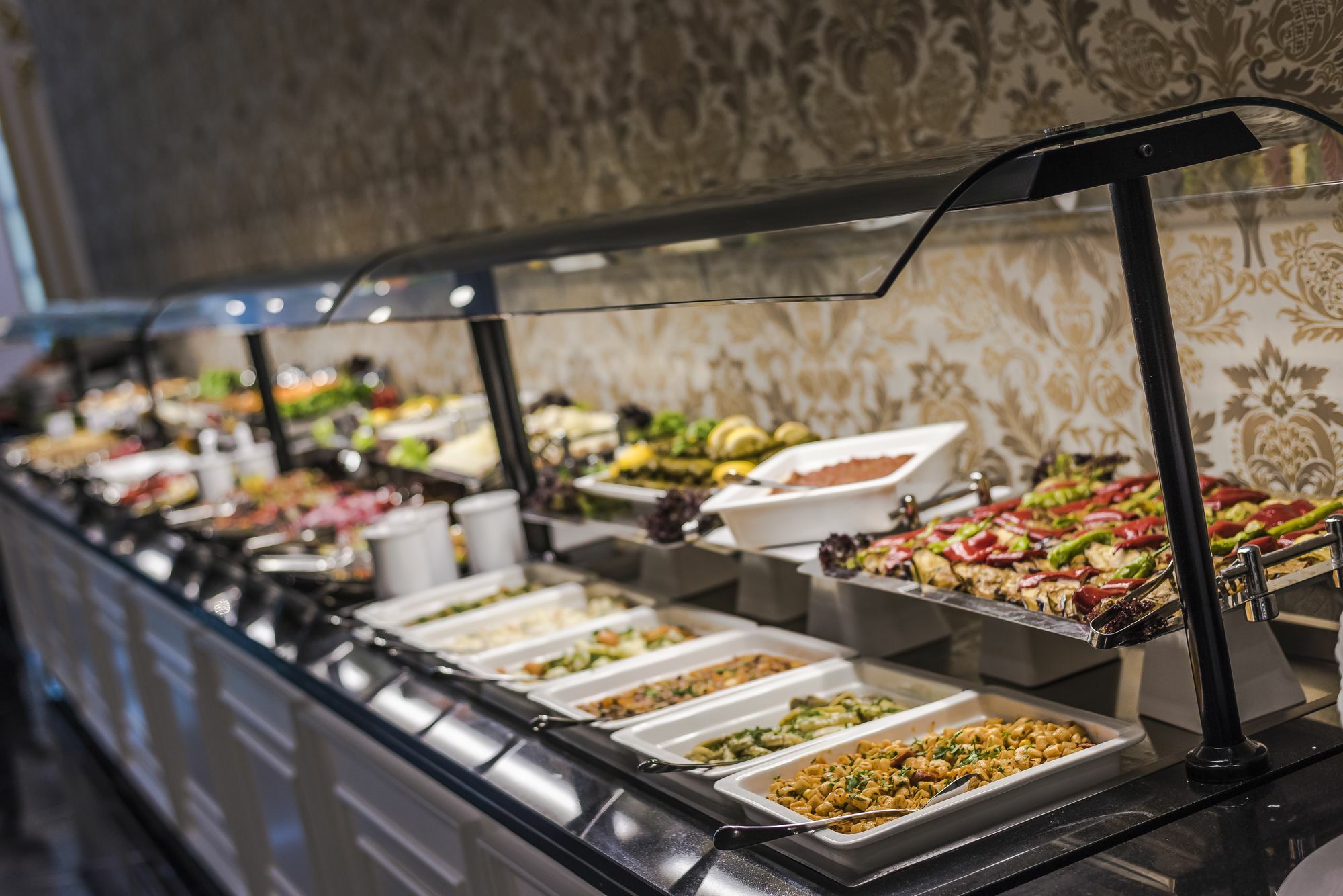 Downtown Ankara Hotel Ngoại thất bức ảnh A buffet at a restaurant